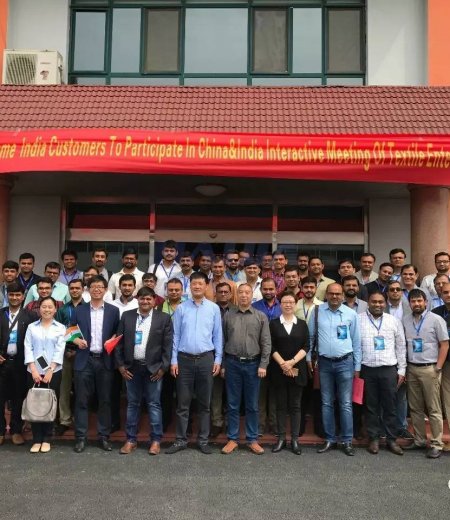 中印紡織交流（一） 牛了！30余家印度紡企中國(guó)考察，海佳把展會(huì)開(kāi)到工廠里！